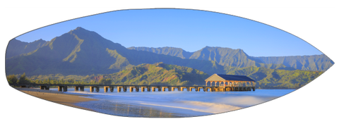 Hanalei Pier Surfboard